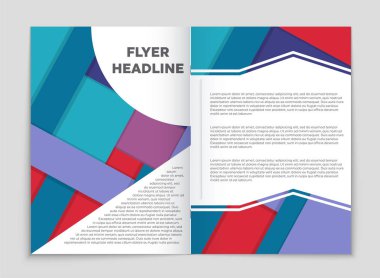 Soyut vektör düzen arka plan set. Sanat kalıp çizmek için, 