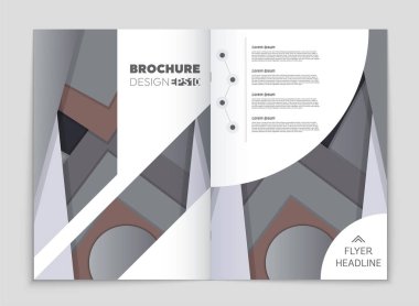 Soyut vektör düzen arka plan set. Sanat kalıp çizmek için, 