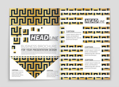 Soyut vektör düzen arka plan set. Sanat kalıp çizmek için, 