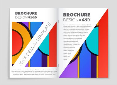 Soyut vektör düzen arka plan set. Sanat kalıp çizmek için, 