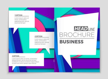 Soyut vektör düzen arka plan set. Sanat kalıp çizmek için, 