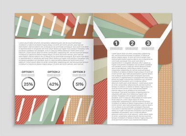 Soyut vektör düzen arka plan set. Sanat kalıp çizmek için, 