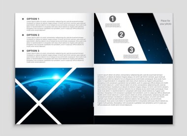 Soyut vektör düzen arka plan set. Sanat kalıp çizmek için, 