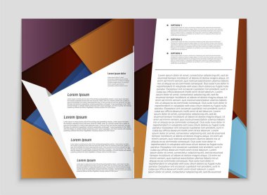 Soyut vektör düzen arka plan set. Sanat kalıp çizmek için, 