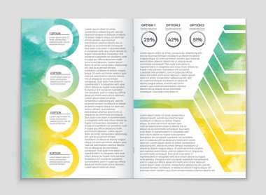 Soyut vektör düzen arka plan set. Sanat kalıp çizmek için, 