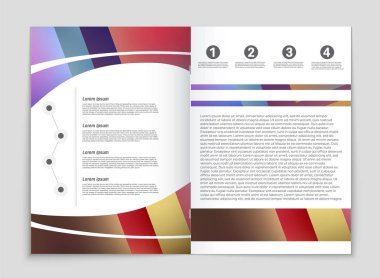 Soyut vektör düzen arka plan set. Sanat kalıp çizmek için, 