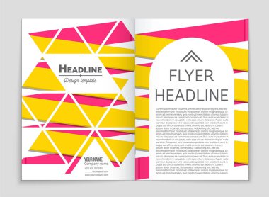 Soyut vektör düzen arka plan set. Sanat kalıp çizmek için, 