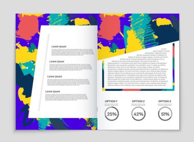 Soyut vektör düzen arka plan set. Sanat kalıp çizmek için, 