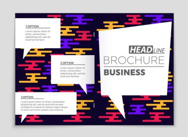 Soyut vektör düzen arka plan set. Sanat kalıp çizmek için, 