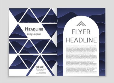 Soyut vektör düzen arka plan set. Sanat kalıp çizmek için, 