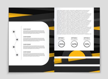Soyut vektör düzen arka plan set. Sanat kalıp çizmek için, 