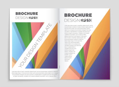 Soyut vektör düzen arka plan set. Sanat kalıp çizmek için, 