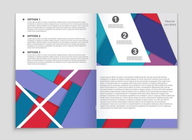 Soyut vektör düzen arka plan set. Sanat kalıp çizmek için, 