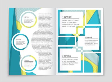 Soyut vektör düzen arka plan set. Sanat kalıp çizmek için, 