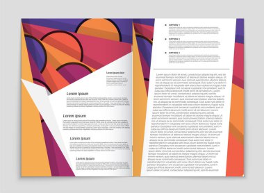 Soyut vektör düzen arka plan set. Sanat kalıp çizmek için, 