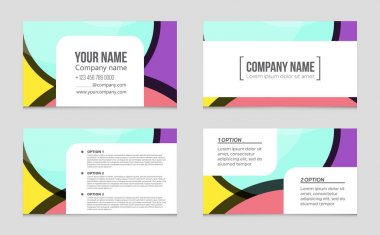 Soyut vektör düzen evin arka plan set.