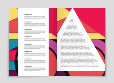 Soyut vektör düzen arka plan set. Sanat kalıp çizmek için, 