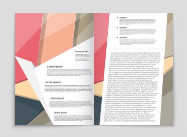 Soyut vektör düzen arka plan set. Sanat kalıp çizmek için, 