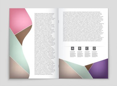 Soyut vektör düzen arka plan set. Sanat kalıp çizmek için, 