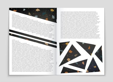 Soyut vektör düzen arka plan set. Sanat kalıp çizmek için, 