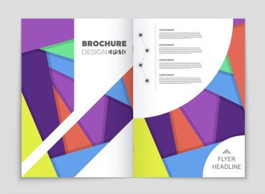 Soyut vektör düzen arka plan set. Sanat kalıp çizmek için, 