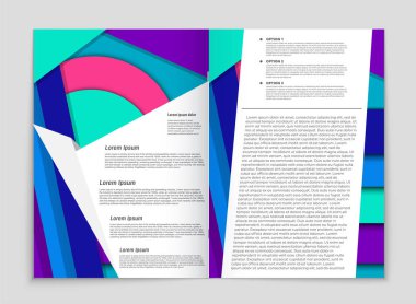 Soyut vektör düzen arka plan set. Sanat kalıp çizmek için, 