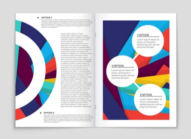 Soyut vektör düzen arka plan set. Sanat kalıp çizmek için, 