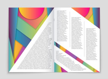 Soyut vektör düzen arka plan set. Sanat kalıp çizmek için, 