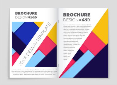 Soyut vektör düzen arka plan set. Sanat kalıp çizmek için, 