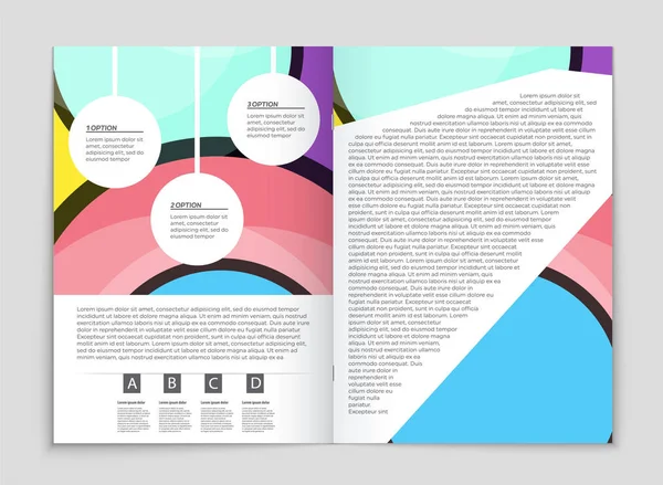 Abstrakta vektor layout bakgrund set. För konst malldesign, — Stock vektor