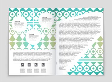 Soyut vektör düzen arka plan set. Sanat kalıp çizmek için, 