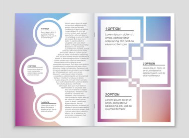 Soyut vektör düzen arka plan set. Sanat kalıp çizmek için, 