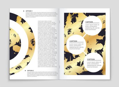 Soyut vektör düzen arka plan set. Sanat kalıp çizmek için, 