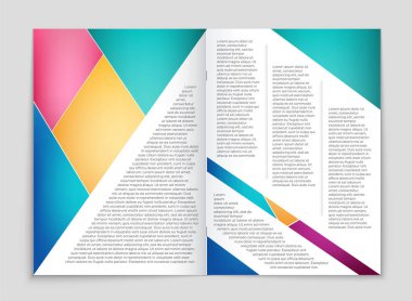 Soyut vektör düzen arka plan set. Sanat kalıp çizmek için, 