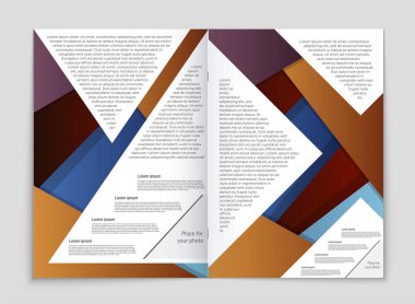 Soyut vektör düzen arka plan set. Sanat kalıp çizmek için, 