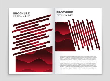 Soyut vektör düzen arka plan set. Sanat kalıp çizmek için, 