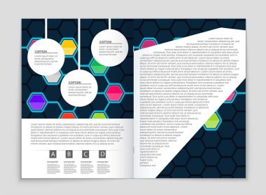 Soyut vektör düzen arka plan set. Sanat kalıp çizmek için, 