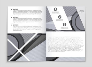 Soyut vektör düzen arka plan set. Sanat kalıp çizmek için, 