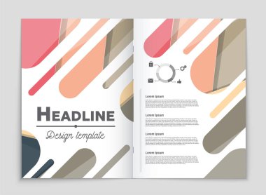 Soyut vektör düzen arka plan set. Sanat kalıp çizmek için, 