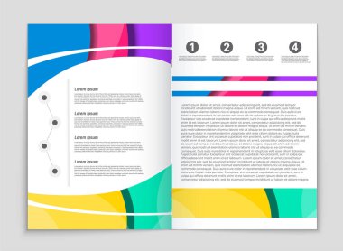 Soyut vektör düzen arka plan set. Sanat kalıp çizmek için, 