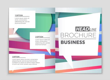 Soyut vektör düzen arka plan set. Sanat kalıp çizmek için, 