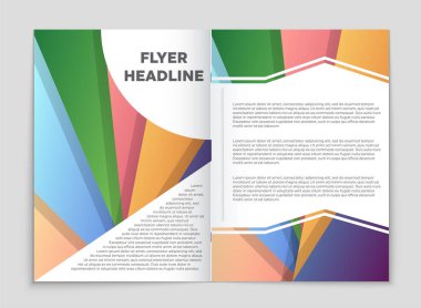 Soyut vektör düzen arka plan set. Sanat kalıp çizmek için, 