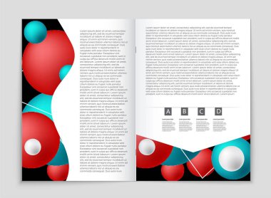 Soyut vektör düzen arka plan set. Sanat kalıp çizmek için, 