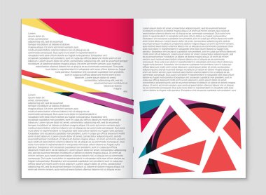 Soyut vektör düzen arka plan set. Sanat kalıp çizmek için, 