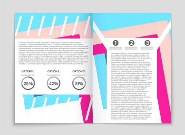 Soyut vektör düzen arka plan set. Sanat kalıp çizmek için, 