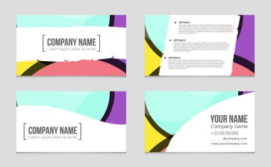 Soyut vektör düzen evin arka plan set.