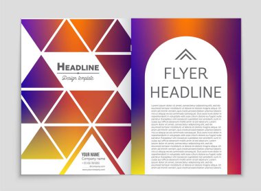 Soyut vektör düzen arka plan set. Sanat kalıp çizmek için, 