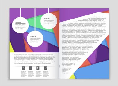 Soyut vektör düzen arka plan set. Sanat kalıp çizmek için, 