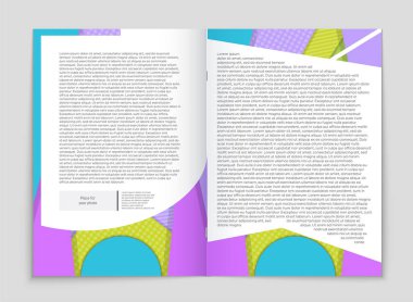 Soyut vektör düzen arka plan set. Sanat kalıp çizmek için, 