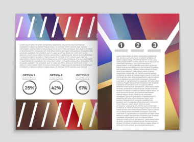 Soyut vektör düzen arka plan set. Sanat kalıp çizmek için, 